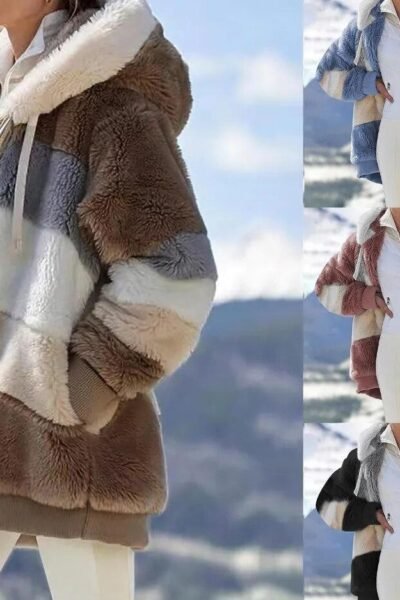 Manteau d’hiver long surdimensionné pour femme