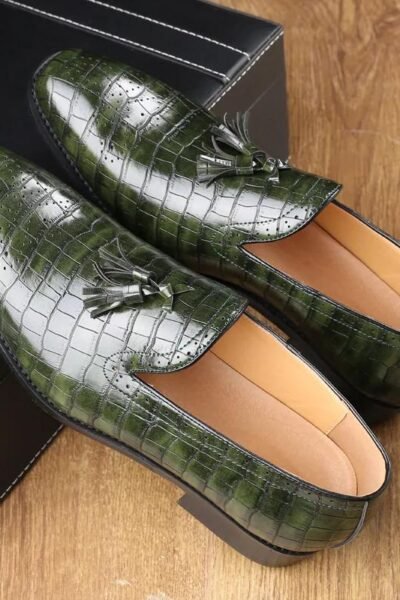 Chaussures en cuir décontractées vintage de style japonais pour hommes