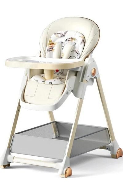 Chaise de salle à manger avec roulettes pour bébé