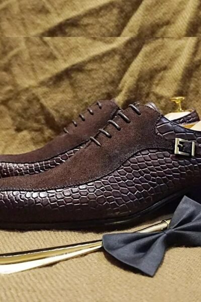 Chaussures Oxford de luxe à lacets pour hommes