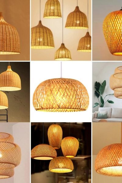 Lampe Suspendue en Bambou