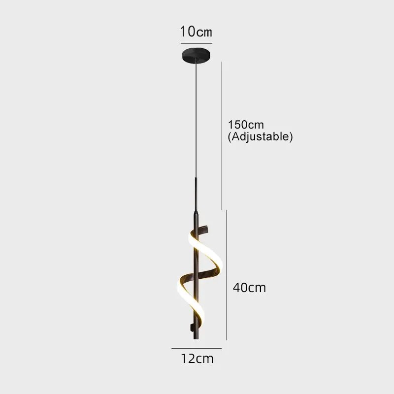 Lampe suspendue noire